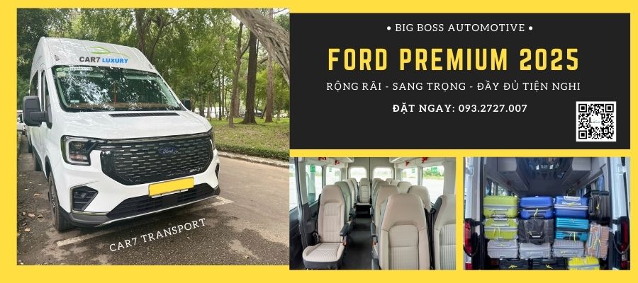 thuê xe 16 chỗ ford transit đi Đà Lạt