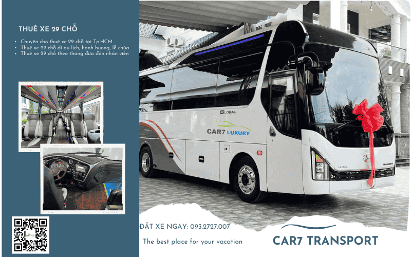 Giá thuê xe 29 chỗ đi Hồ Tràm